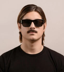 RUFIO-Recycled Black / Green Polarized-55 -Raen Eyeglasses Shop 100M231RUF S762 55 A3