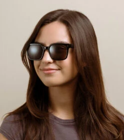 WEST-Recycled Black / Smoke Polarized-55 19 WEST-Recycled Black / Smoke Polarized-55 -Raen Eyeglasses Shop 100M232WES S756 55 A6