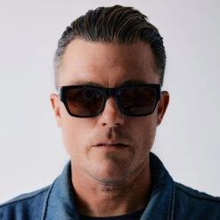 Rufio-Recycled Black / Green Polarized-56 -Raen Eyeglasses Shop 100M251RUF S762 56 A3