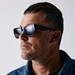 Rufio-Recycled Black / Green Polarized-56 -Raen Eyeglasses Shop 100M251RUF S762 56 A4