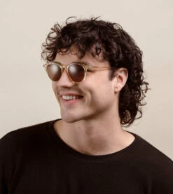 BASQ-Champagne Crystal / Suntan-50 18 BASQ-Champagne Crystal / Suntan-50 -Raen Eyeglasses Shop 100U231BAS S751 50 A4