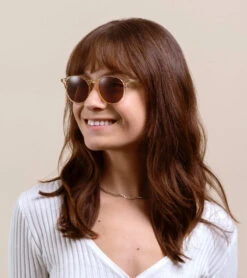 BASQ-Champagne Crystal / Suntan-50 20 BASQ-Champagne Crystal / Suntan-50 -Raen Eyeglasses Shop 100U231BAS S751 50 A6