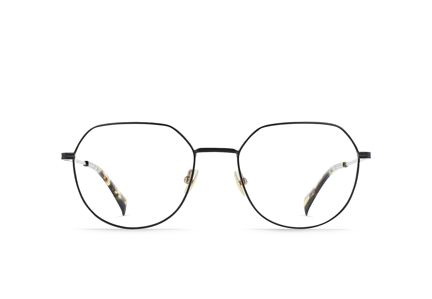 PEELE-Satin Black + Brindle Tortoise / Clear-54 1 PEELE-Satin Black + Brindle Tortoise / Clear-54