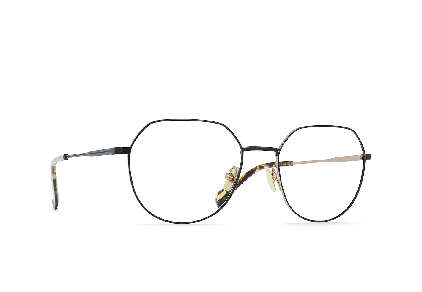 PEELE-Satin Black + Brindle Tortoise / Clear-54 3 PEELE-Satin Black + Brindle Tortoise / Clear-54 - Image 3