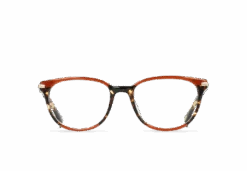 CELESTE-Cherry Cola + Light Gold / Clear-51