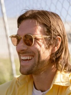 BASQ-Champagne Crystal / Suntan-50 14 BASQ-Champagne Crystal / Suntan-50 -Raen Eyeglasses Shop Basq Champagne Crystal L3