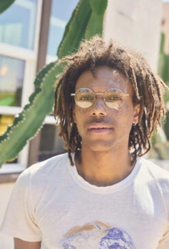 KOZLO-Rose Gold/Clear-47 13 KOZLO-Rose Gold/Clear-47 -Raen Eyeglasses Shop KOZLO SS24 Rose Gold Clear L3