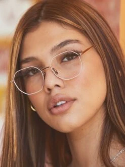 MAYLIN-Brushed Light Gold + Khaki / Clear-52 12 MAYLIN-Brushed Light Gold + Khaki / Clear-52 -Raen Eyeglasses Shop MAYLIN FW21 Brushed Light Gold Khaki Clear L1