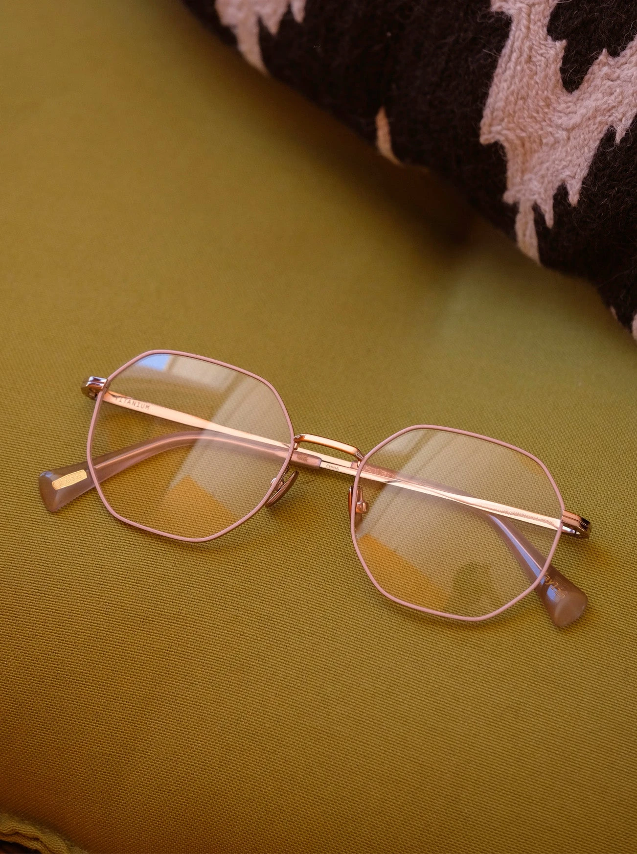 MAYLIN-Brushed Light Gold + Khaki / Clear-52 7 MAYLIN-Brushed Light Gold + Khaki / Clear-52 - Image 7