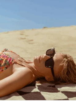 BREYA-Recycled Black / Smoke Polarized-54 -Raen Eyeglasses Shop RAEN Breya Product On Model Image 2 3ceabcc0 e098 45d4 87ba fbf0223d13ee