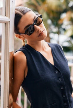 Rhyme-Negroni / Green-51 12 Rhyme-Negroni / Green-51 -Raen Eyeglasses Shop Rhyme SS25 Recycled Black L1