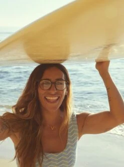 SOSHA-Magnolia + Suede / Clear-52 -Raen Eyeglasses Shop SOSHA SS22 Magnolia Suede Clear L4