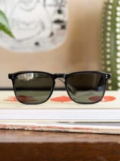 WILEY-Recycled Black / Green Polarized-54 -Raen Eyeglasses Shop WILEY Recycled Black Green Polarized L4